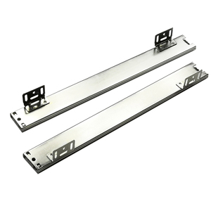 包邮厨房底座式钢珠轨道调味篮静音托底滑轨底装滑道拉篮三节导轨