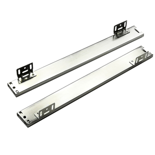 包邮厨房底座式钢珠轨道调味篮静音托底滑轨底装滑道拉篮三节导轨