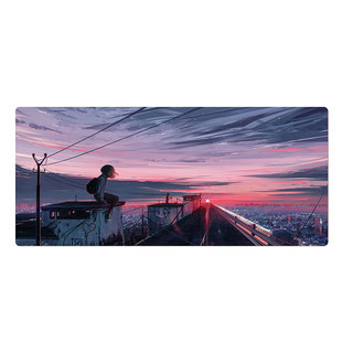 动漫鼠标垫超大男生电脑电竞1200×600桌面垫二次元键盘垫滑鼠垫