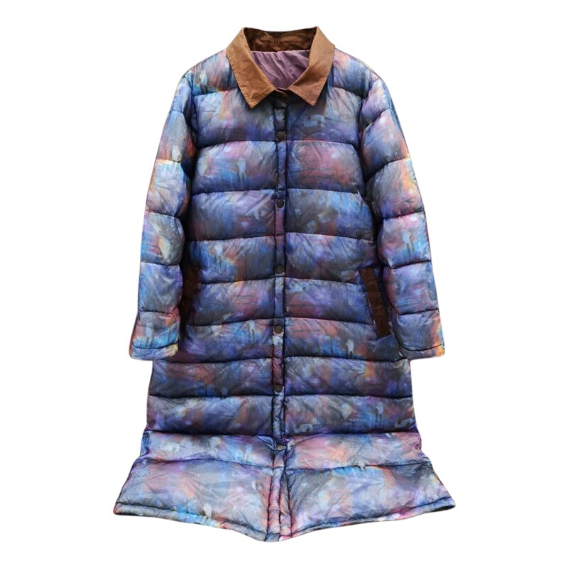 羽绒服中长款外套虫音百搭