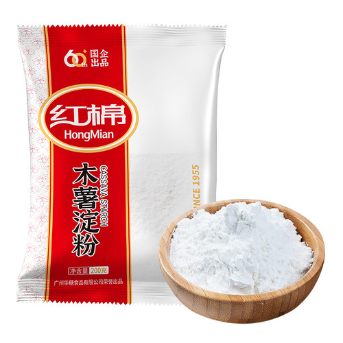 【28元任选6件】红棉木薯淀粉200g珍珠奶茶芋圆烘焙勾芡食用生粉