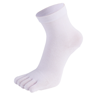 浪莎袜子女春秋厚款分趾五指袜纯棉短袜脚趾船袜秋冬防臭中筒男袜