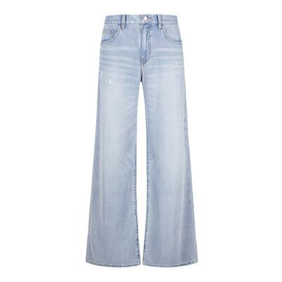 【ESG】JNBY/江南布衣春秋牛仔裤阔腿毛边牛仔长裤5O8E12680