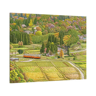 3D-JP松本忠清新风景无框拼图减压创意墙面装饰绚烂的里山HN1416