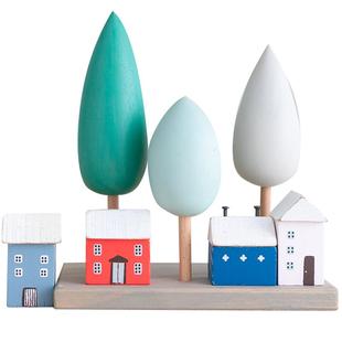 阿楹 木质迷你可爱小摆件置物架家具道具房子微缩场景工艺品装饰