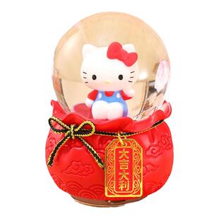 K11 ArtStore潮玩jarll水晶球音乐盒Hellokitty大吉大利节日礼物