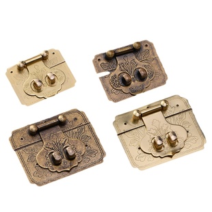 中式樟木箱铜配件首饰盒子黄铜锁牌锁搭扣仿古家具锁子复古箱锁头