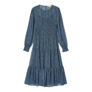 【吴昕同款】MICHAEL KORS MK 女士腰果花印花灯笼袖连衣裙