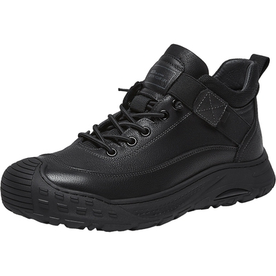 百思图加绒厚底男休闲鞋