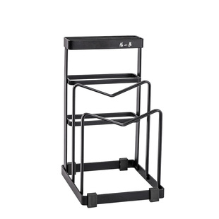 张小泉刀具置物架免打孔菜板放置架刀具收纳架厨房置物架砧板刀架