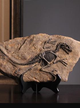 恐龙复古摆件工艺品创意壁挂软装饰品办公室桌面小摆设品甲骨文