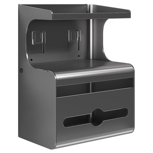 卫生间纸巾盒免打孔厕所置物架墙上家用擦手纸盒壁挂式浴室卷纸架