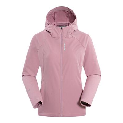 乐飞叶户外女士耐磨防泼水软壳衣