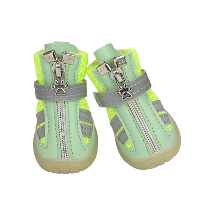 1901狗狗鞋子反光泰迪小型犬四季一套4只宠物脚套不掉防脏比熊凉