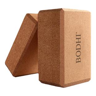 Bodhi瑜伽砖天然软木高密度专业防滑大人儿童舞蹈练功砖块500克·