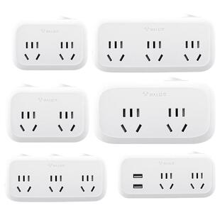 公牛插座转换器多孔面板拓展品字插头不妨碍开关电源多用分插器