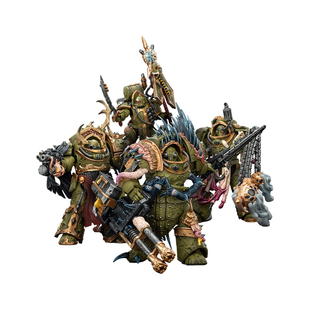 JOYTOY暗源战锤40K死亡守卫腐毒领主终结者瘟疫战士旗手可动手办