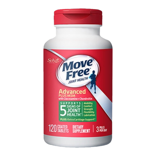 麦德龙 美国进口MoveFree益节氨糖软骨素钙片维骨力绿瓶120粒