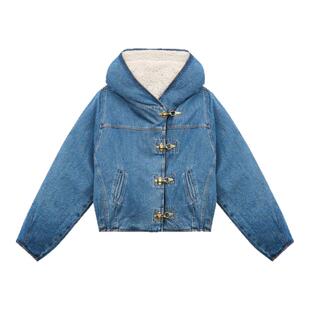 ISABEL MARANT2025 BIANE短款宽松连帽外套女