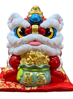 妙工坊暴富醒狮招财摆件中式舞狮