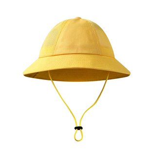 幼儿园小黄帽儿童渔夫帽定制印字logo小学生户外春游遮阳托管班帽