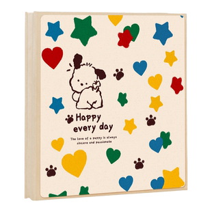 覆膜相册diy自粘式照片收纳宝宝家庭儿童5寸6寸7拍立得3寸4影集册