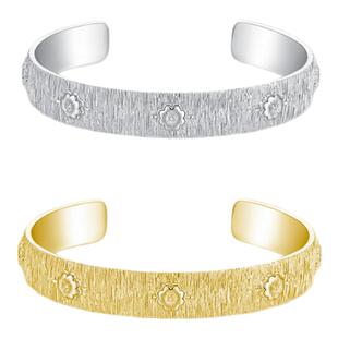 CINNLER【梦境浮菊】轻奢手镯女高定拉丝工艺ins极简风气质手饰