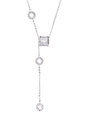 999纯银小蛮腰流苏项链