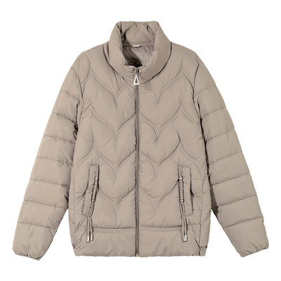 啄木鸟短款棉衣女款2025冬季新款妈妈立领加厚保暖棉服洋气小棉袄