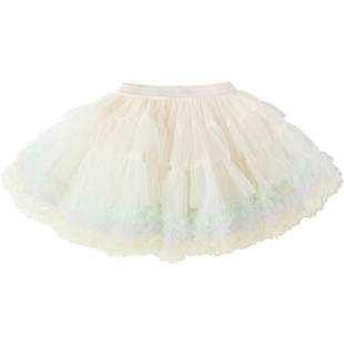 巴拉巴拉女童半身裙宝宝红色短裙儿童网纱裙秋冬蓬蓬裙公主裙子孩