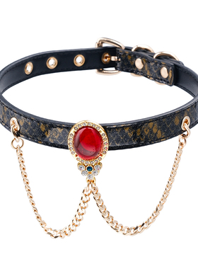 PUPPYRIDER红晶蛇纹项圈choker