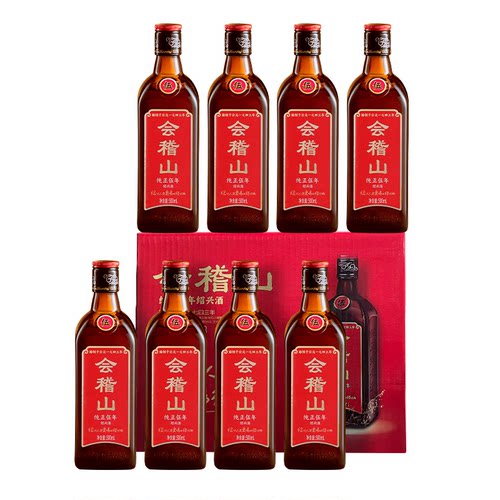 会稽山 绍兴黄酒花雕酒加饭正宗糯米老酒特产纯正五年500ml*8瓶装