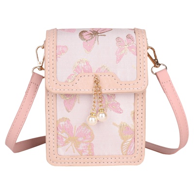 国风刺绣DIY自配布小方包手机包