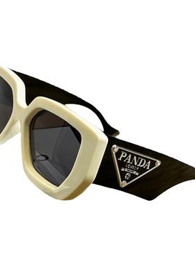 欧洲站大方框墨镜女显瘦太阳眼镜