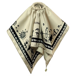 JUUNNGLE洲谷方形发圈小众原创高级感2025新款高端发饰礼物送女友