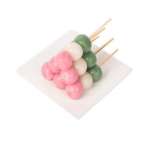 玲珑三色丸子串动漫日式传统美食特产糕点糯米团子开袋即食10串装