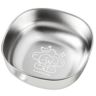 乐扣乐扣宝宝辅食碗婴儿专用吃饭碗家用吸盘碗316L不锈钢儿童碗