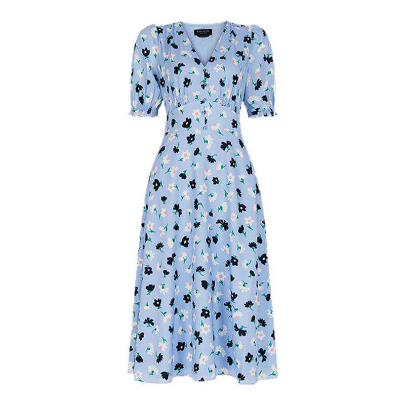 【礼物】kate spade ks 华尔兹茶歇碎花连衣裙