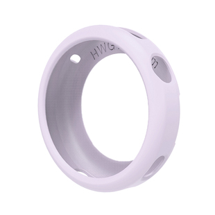 适用华为GT6手表41mm硅胶保护套watchgt6官方同款18mm流光紫智能新款配件表壳女生春夏硅胶表带套装防摔软壳