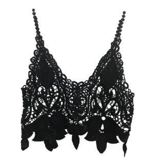 蕾丝背心外搭吊带女叠穿夏天钩花镂空上衣外穿时尚短款小马甲罩衫