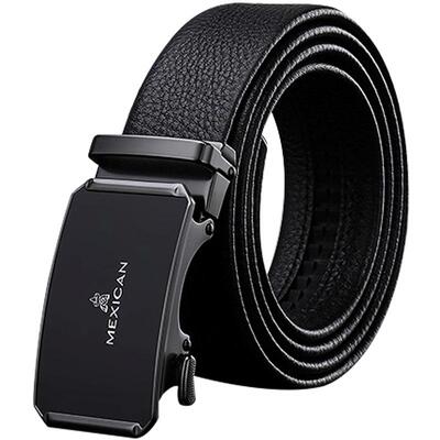 稻草人皮带内穿式自动扣西装裤