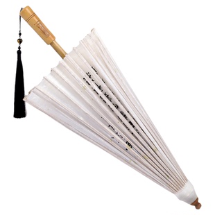 毕六福油纸伞书法伞晴雨两用防水无味桐油伞非遗手工老式雨伞新品