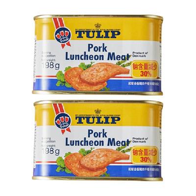 郁金香减盐猪肉午餐肉198g×2罐