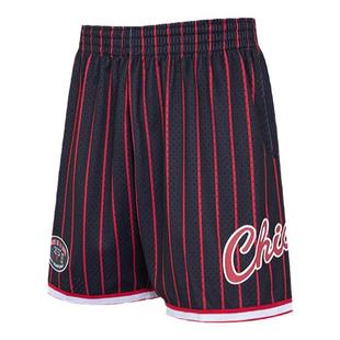 Mitchell&Ness短裤魔术队复古条纹BigFace3.0运动短裤集合男MN