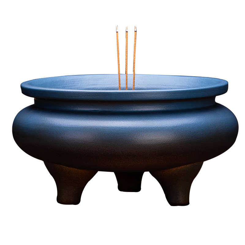 特大号供香炉家用供奉供佛香炉鼎香熏炉室内焚香炉三足鼎炉线香插