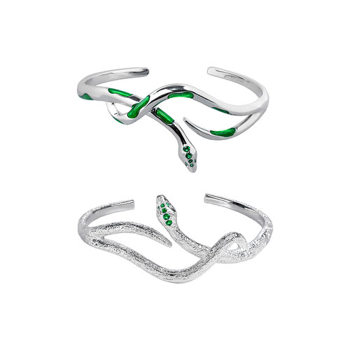 超帅！原创无性别斯莱特林绿蛇手镯高级冷淡风手环手链情侣