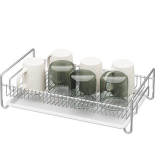 杯架 茶具碗碟架304不锈钢收纳沥水架厨房碗架沥水篮水果篮置物架