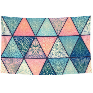 波西米亚风格曼陀罗花纹床头墙壁装饰海报背景布挂布墙布挂毯布艺