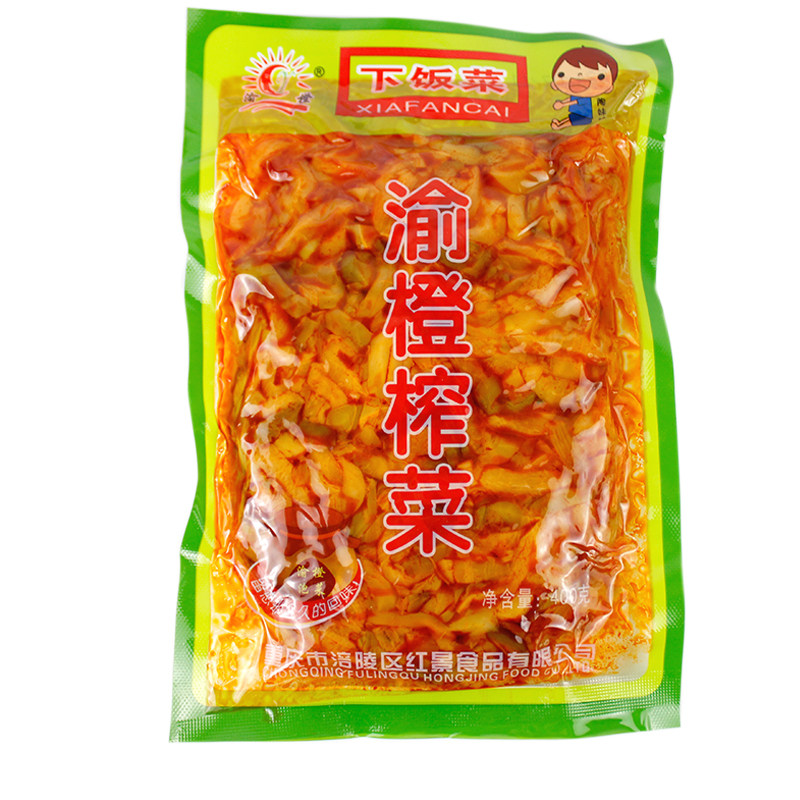 涪陵发货渝橙榨菜下饭菜400g*2袋咸菜丝下饭配粥炒肉开袋即食包邮