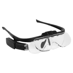 USB充电高清4倍头戴眼镜放大镜带灯电子维修嫁睫毛高倍30老人阅读